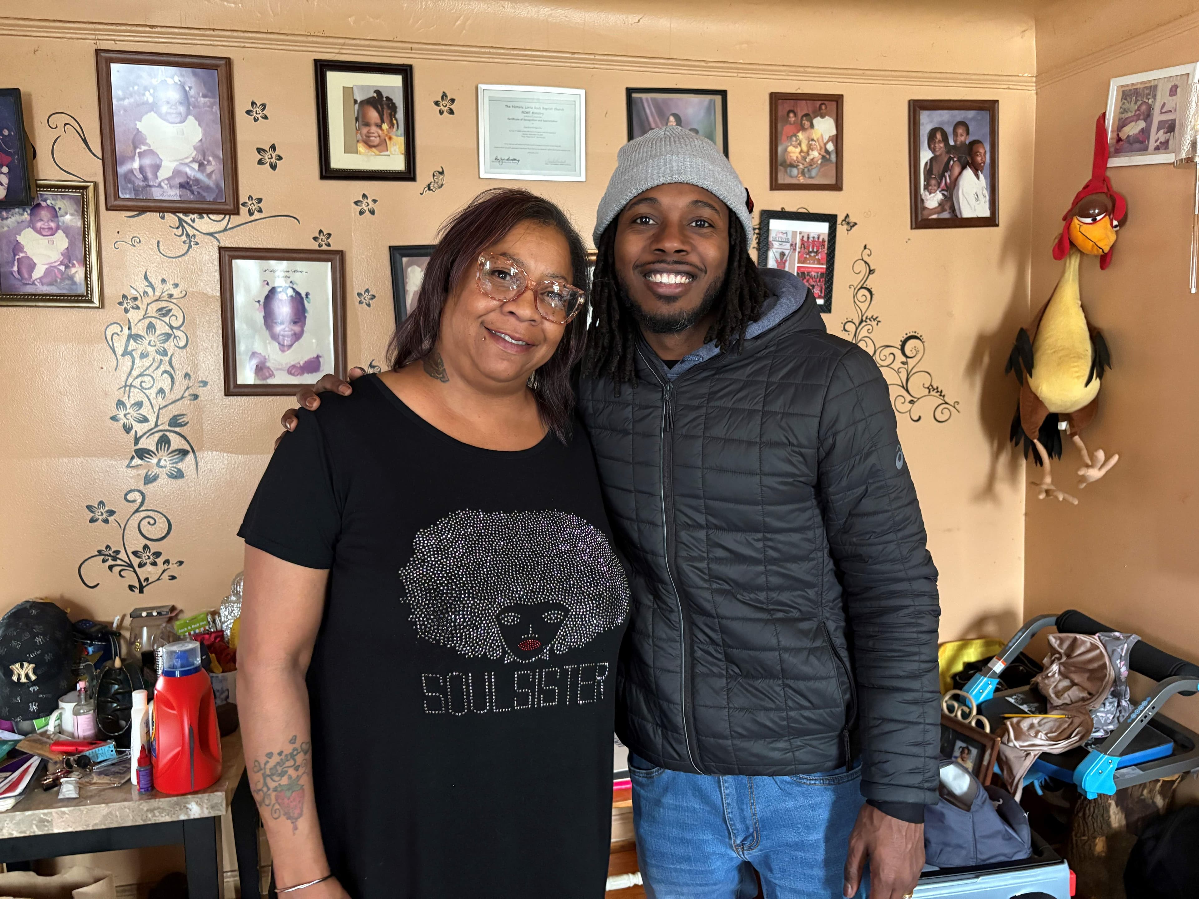 Photo of Ms. Jackson in her home.